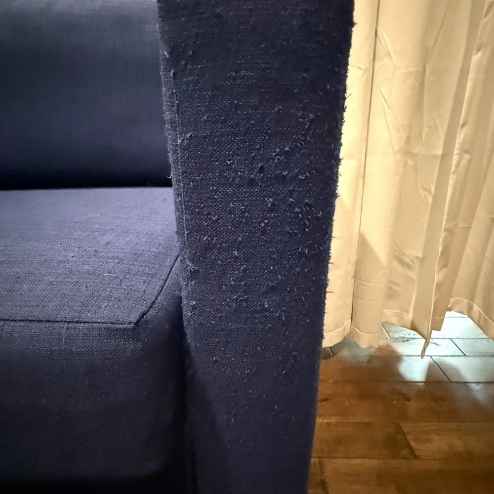 Elegant Blue Sofa sleeper with storage. Pick up only in WPB